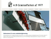 Tablet Screenshot of graenseparken.dk